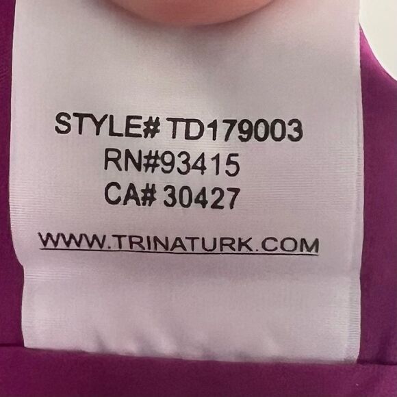 Trina Turk Magenta High Neck Peekaboo Cocktail Dress - Picture 7 of 13